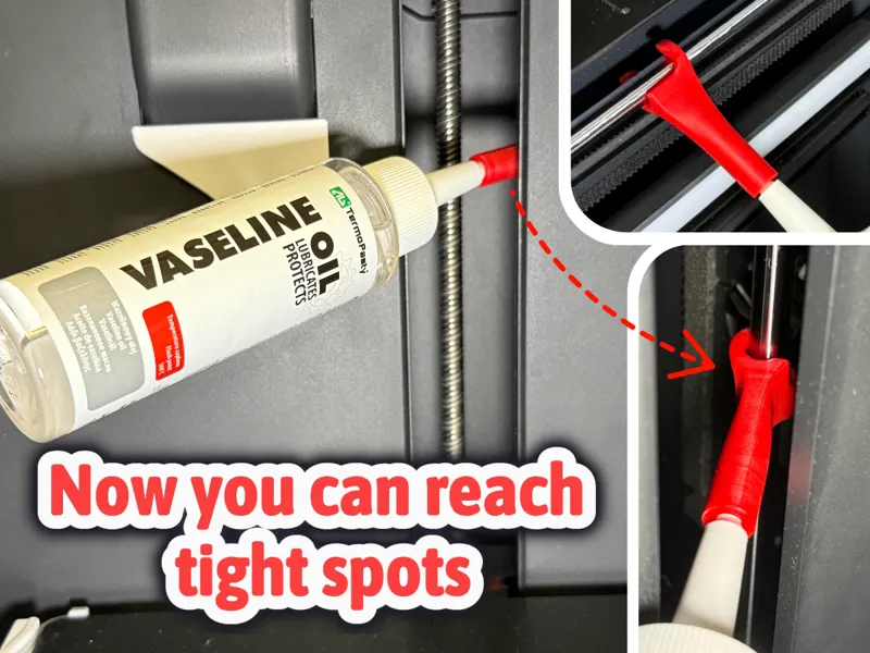 Lube Applicator / Grease Nozzle for 8mm Steel Rods