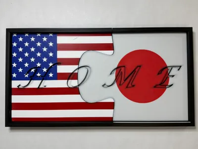 Interchangeable Flag Home Sign – Countries