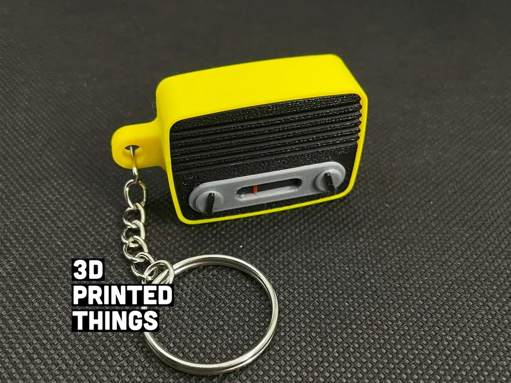 Radio Keychain by 3dpthings - MakerWorld