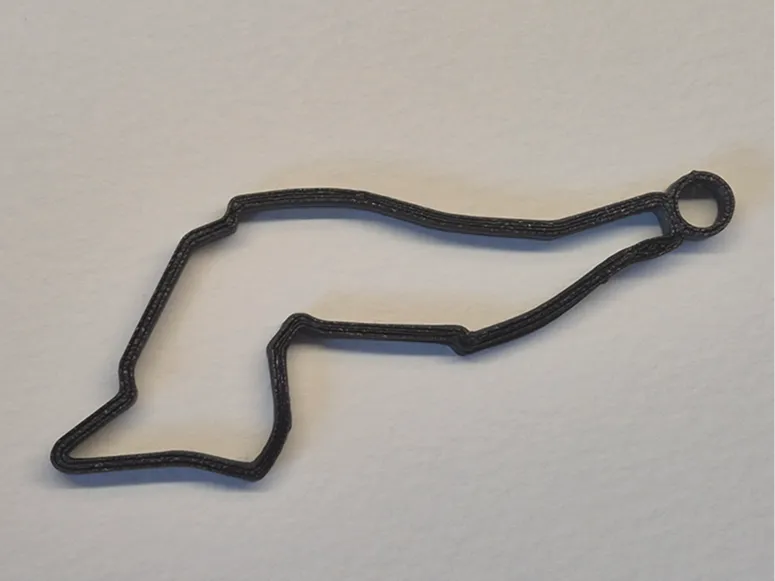 Imola F1 circuit keychain
