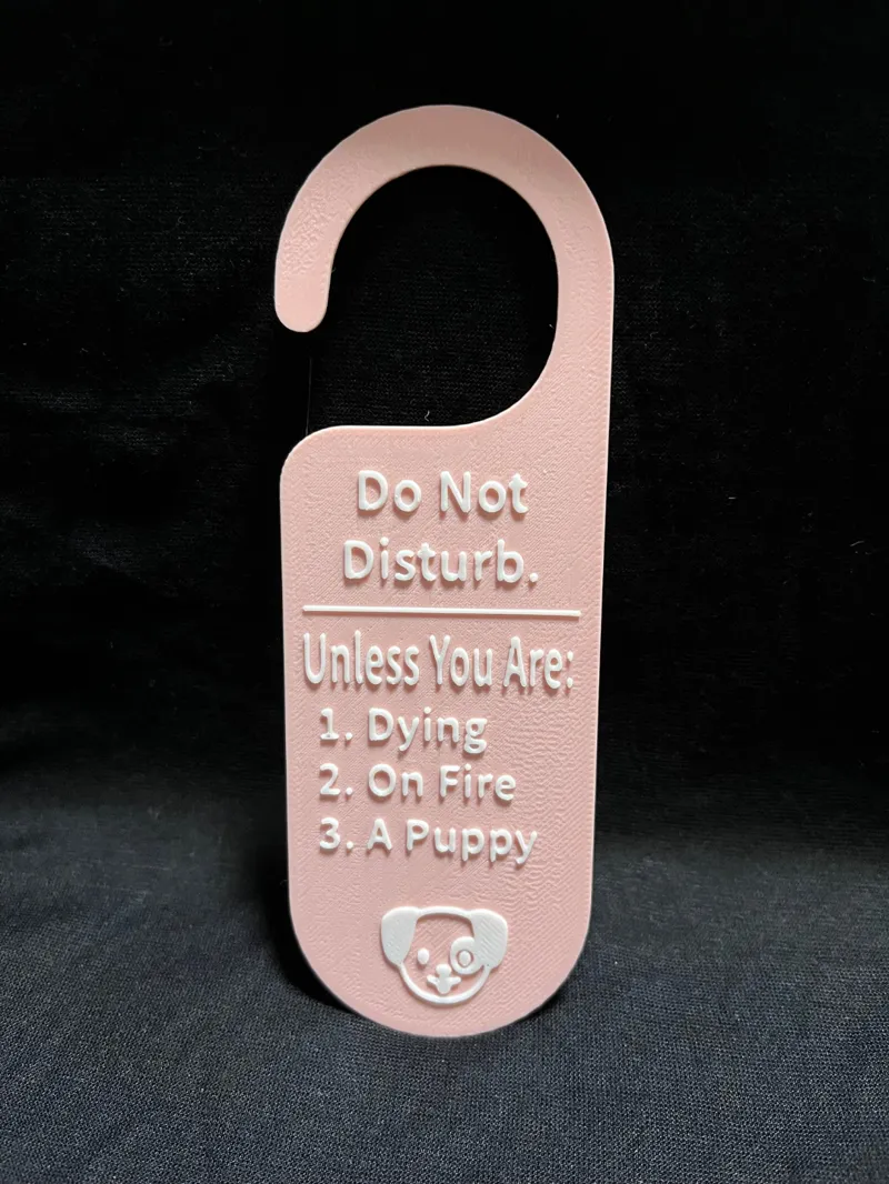 Do Not Disturb Door Hanger