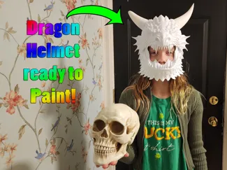 Dragon Skull Helmet - Wearable Dragon Head