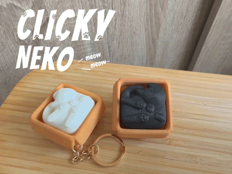 Clicky Neko – Cat in a Box Fidget Toy