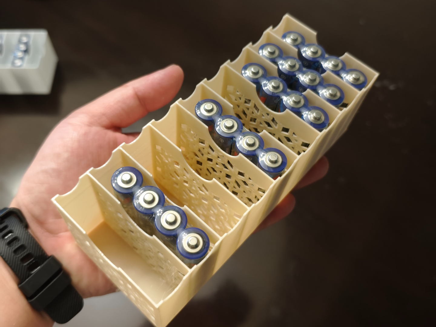 Battery Collection Box Library Openwork Battery Storage Box by 芬芬造物7878*2564 MakerWorld: Download Free ...