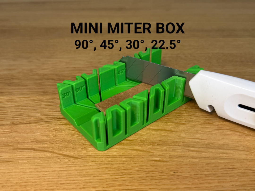 Mini Miter Box (90°, 45°, 30°, 22.5°)
