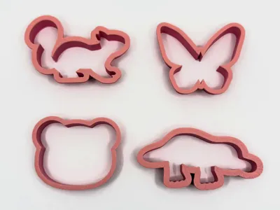 Random Animal Themed Playdough Cutters