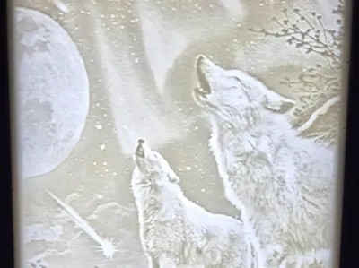 Wolves Howling at the moon 