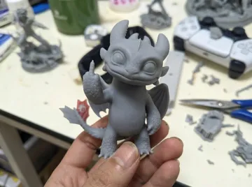 Modelo para impresión 3D: CHIMUELO ENSEÑA EL DEDO, DESDENTAO — vista de referencia 3