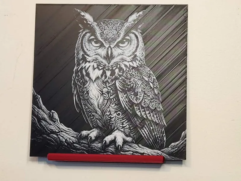 Hueforge - Detailed Ornate Owl