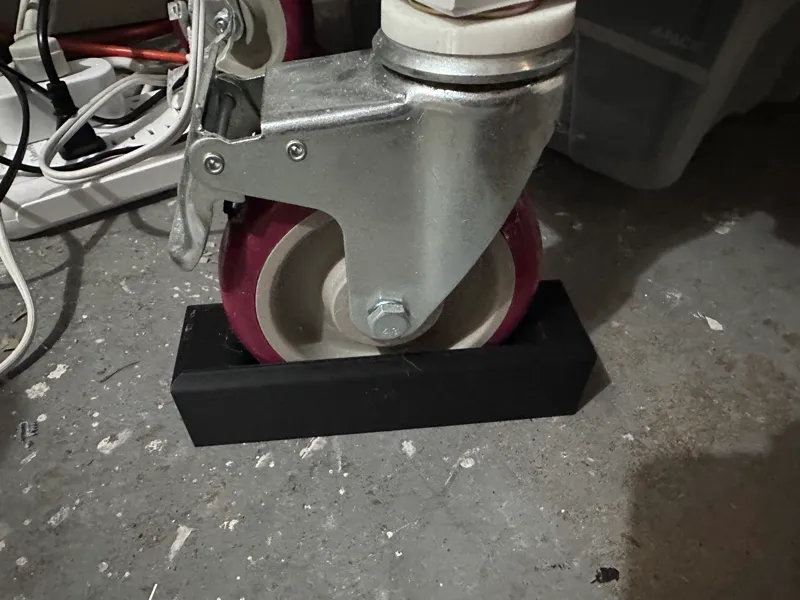 5" Caster Wheel block, lock, holder