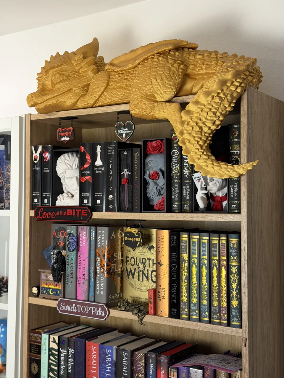 Sleeping Baby Dragon on the Shelf view 3