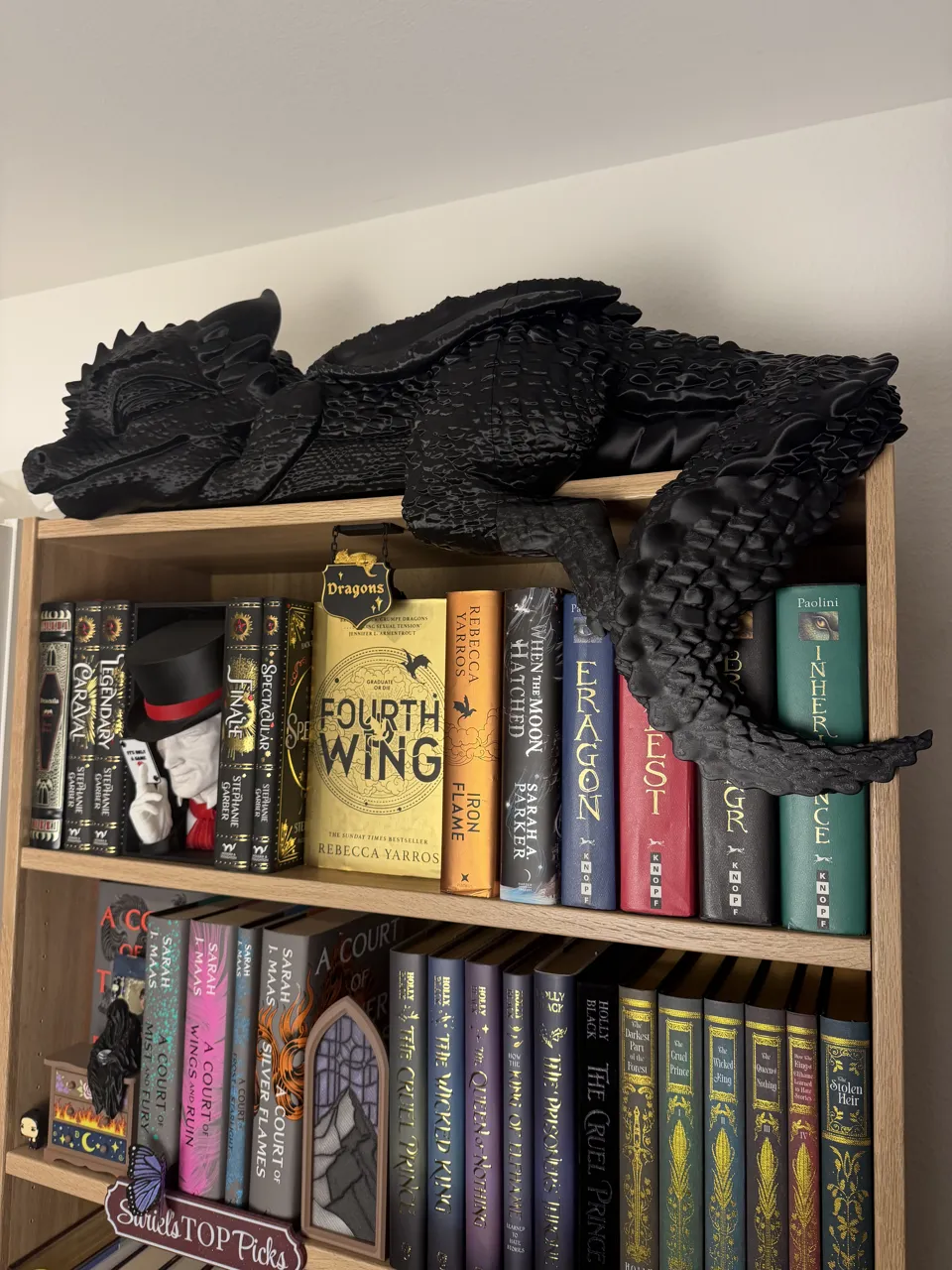 Sleeping Baby Dragon on the Shelf view 2