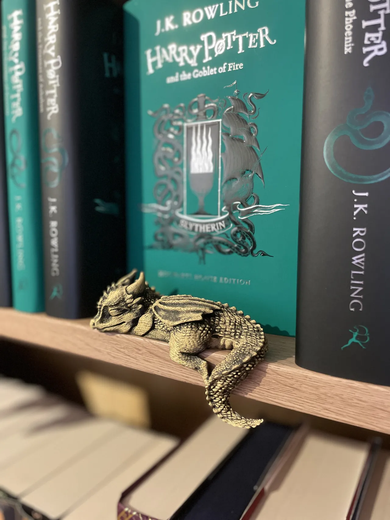 Sleeping Baby Dragon on the Shelf view 4