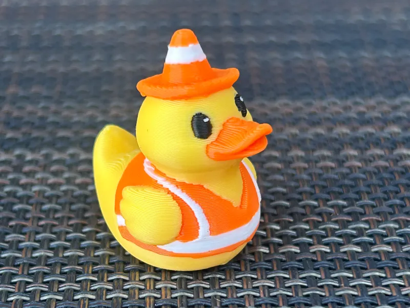 Safety Duck – High-Vis Vest & Traffic Cone Hat