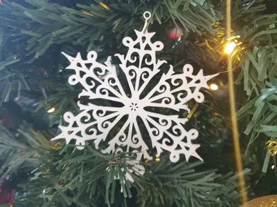 Christmas snowflake ornament 9