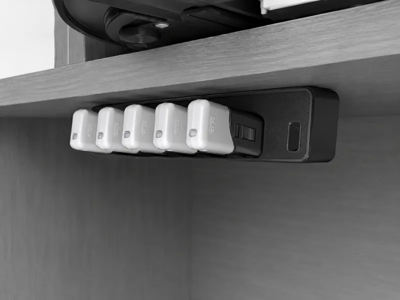 Under Desk USB Storage Mount – 6 USB Organizer