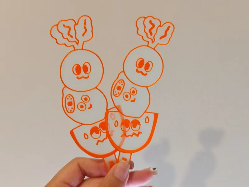 五月天MOJO family糖葫芦仿欧根纱书签