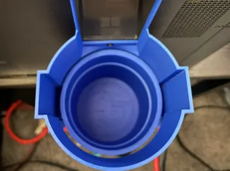 Trash can holder (+ trash can) for P1S poop chute