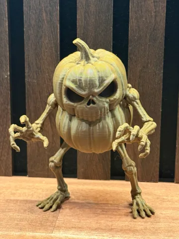 Figura decorativa: Skeleton Pumpkin Halloween Figure — vista de referencia 2
