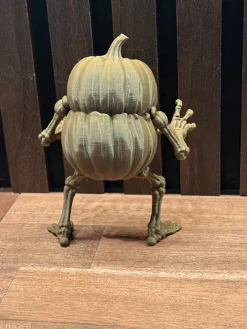 Figura decorativa: Skeleton Pumpkin Halloween Figure — vista de referencia 3