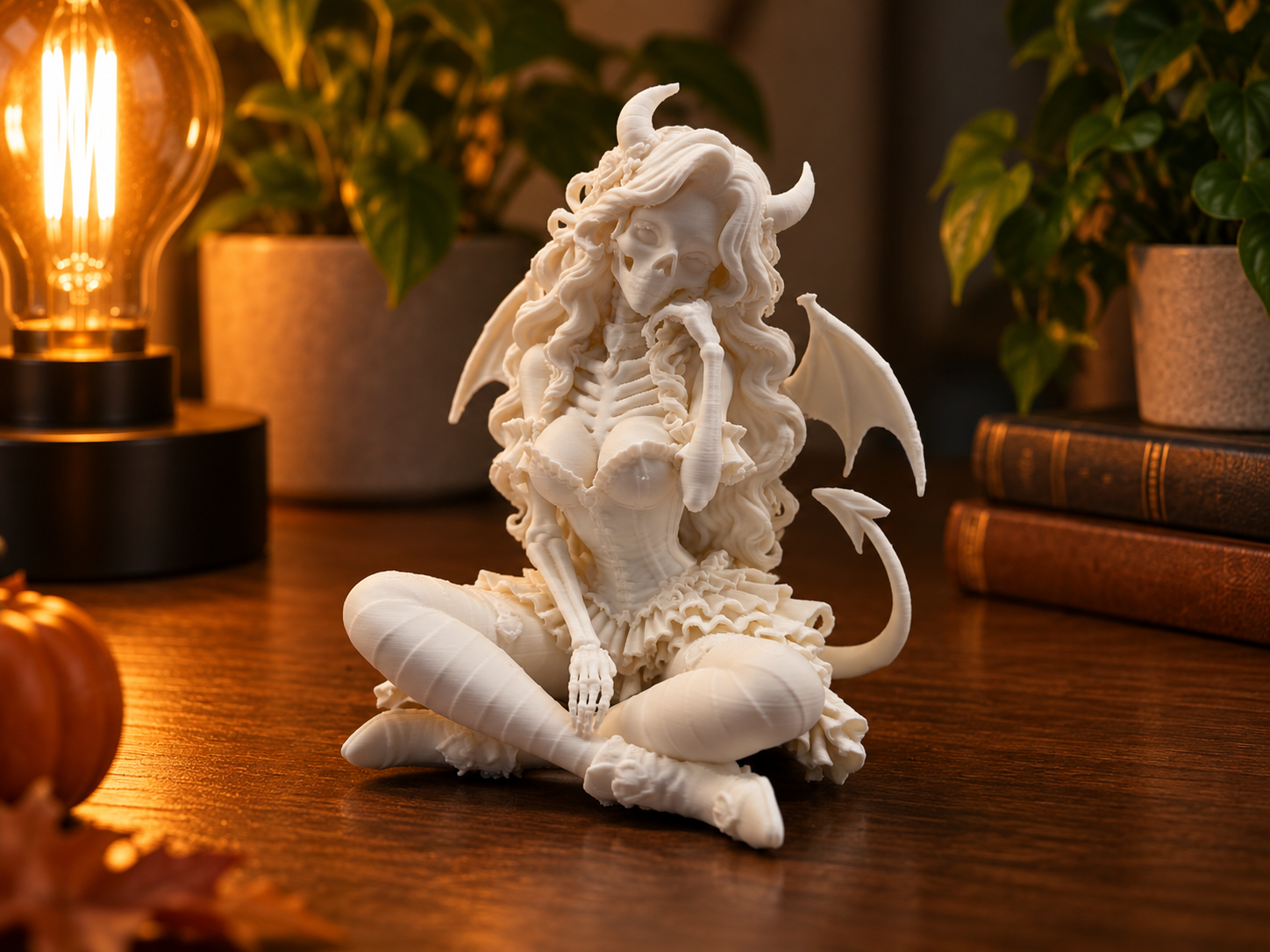 Skeleton Succubus - 3D printed Characters, in stock in India