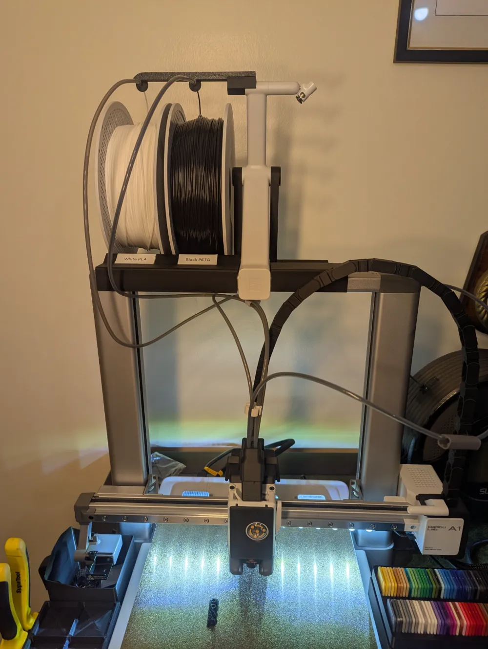 A1 Spool Holder Extension Spreader/Guide Arm - Free 3D Print Model ...