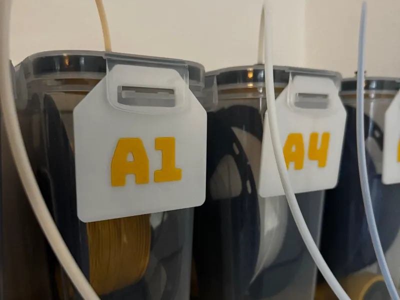 Filament Box 4L - Schild AMS Lite Beschriftung