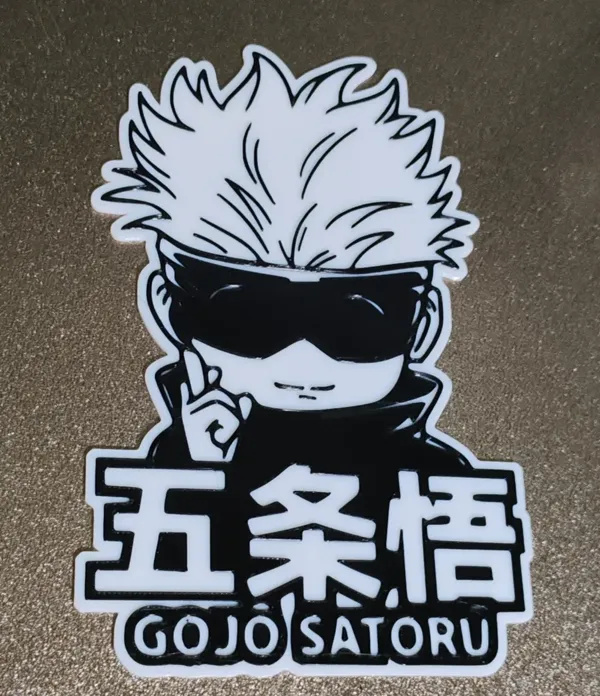 Décoration murale 2D Satoru Gojo (Jujutsu Kaisen)