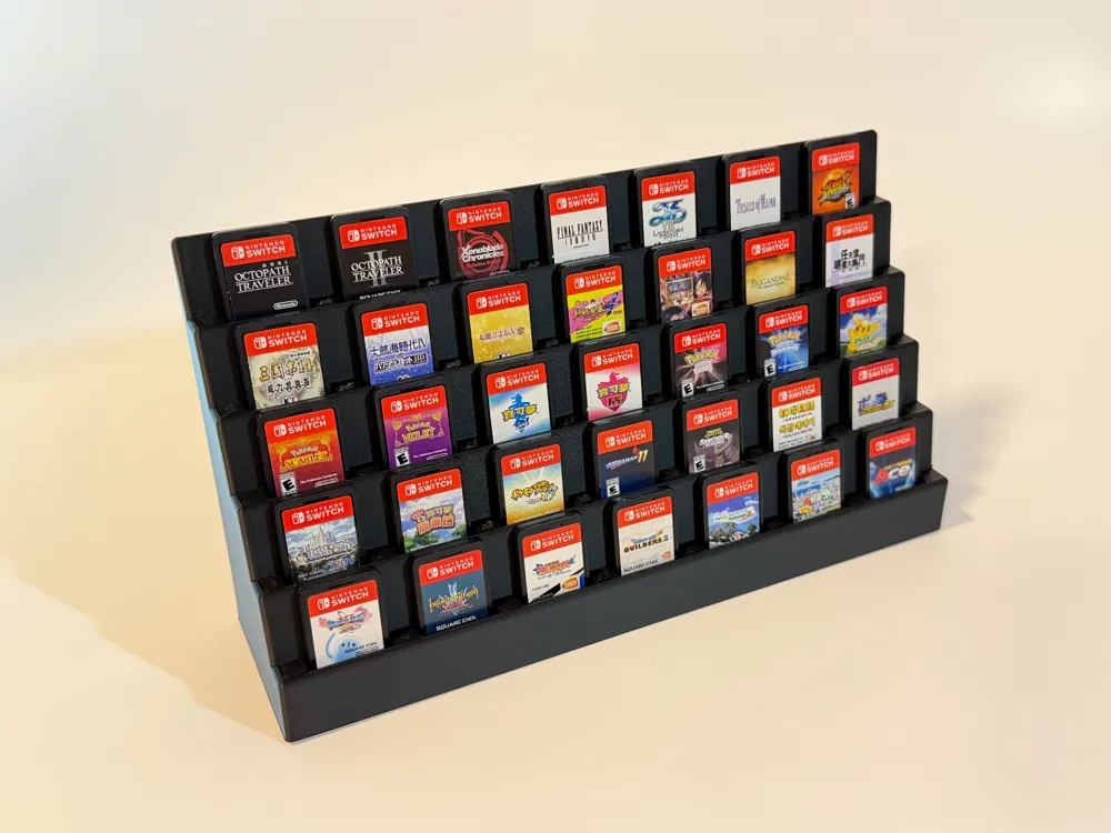 Switch Game Display Stand - Free 3D Print Model - MakerWorld