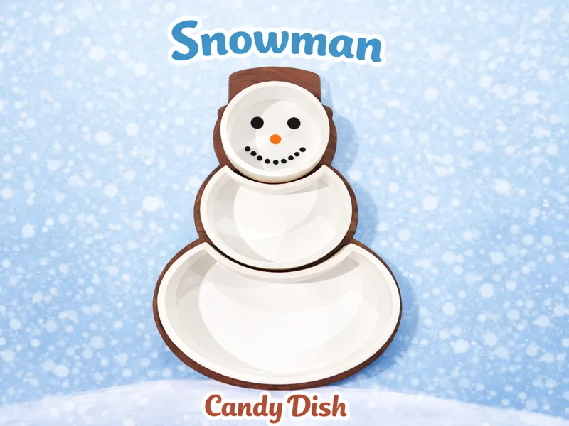Snowman Candy Dish
