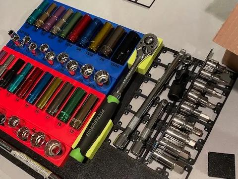 Gridfinity 1/2in Pittsburgh Socket and Ratchet set