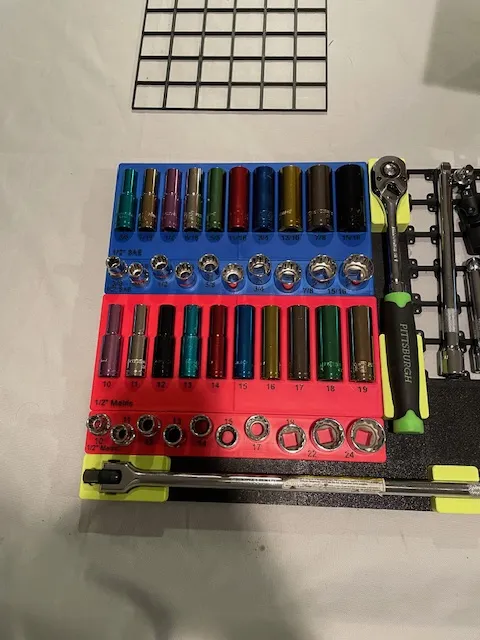 Gridfinity 1/2in Pittsburgh Socket and Ratchet set - Free 3D Print ...