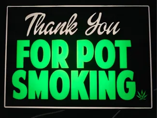 Thank You For Pot Smoking Lightbox