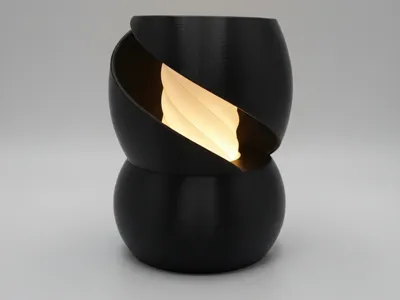 Illuminated & Modular Spiral Vase