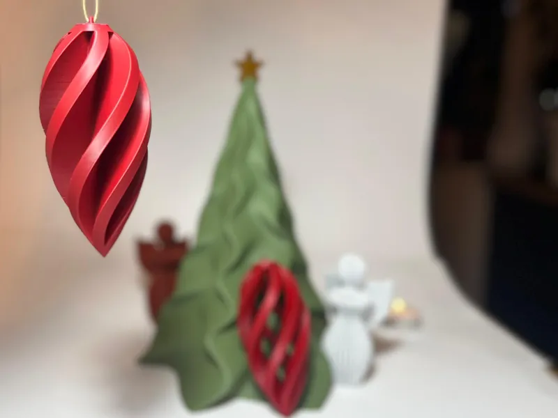 Magical Spiral Christmas Ornaments - 4 Designs