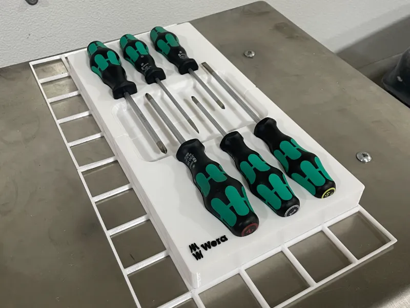 Gridfinitiy Wera 6 piece Screw Driver Holder