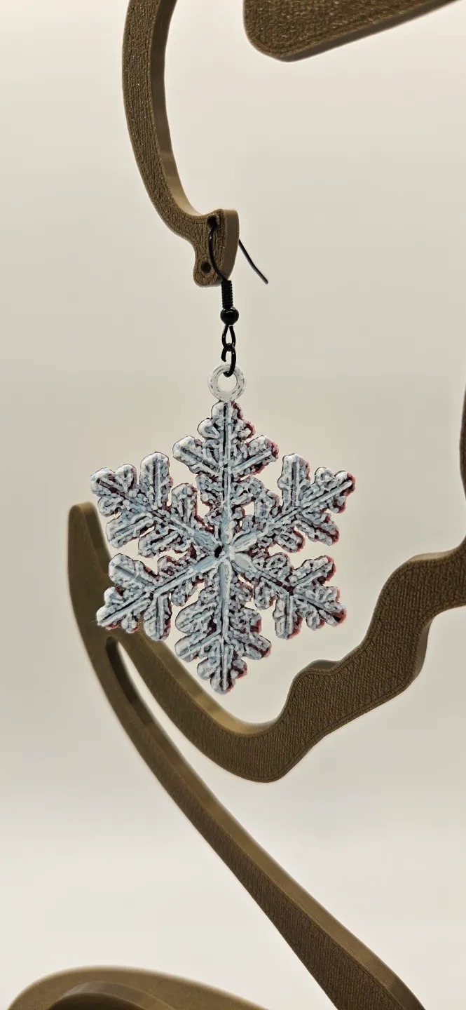 Snowflake Earrings view 2