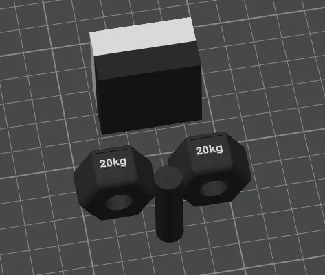 Keyhcain GYM Pesas Dumbbells Mancuerna view 3