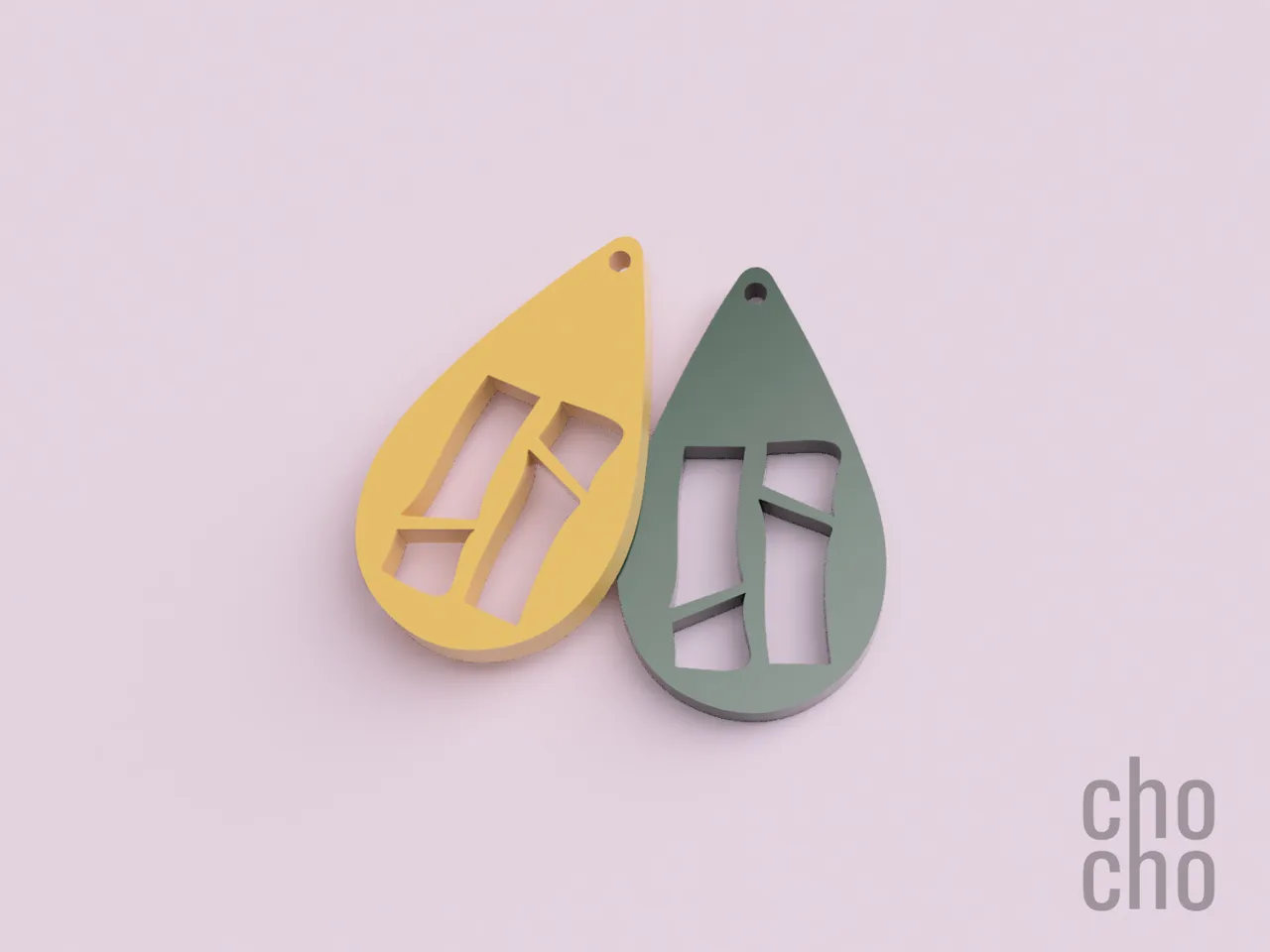 Bambu Earrings view 2