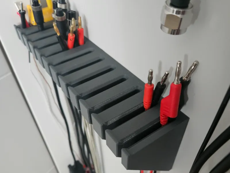 Cable wall hanger for test leads