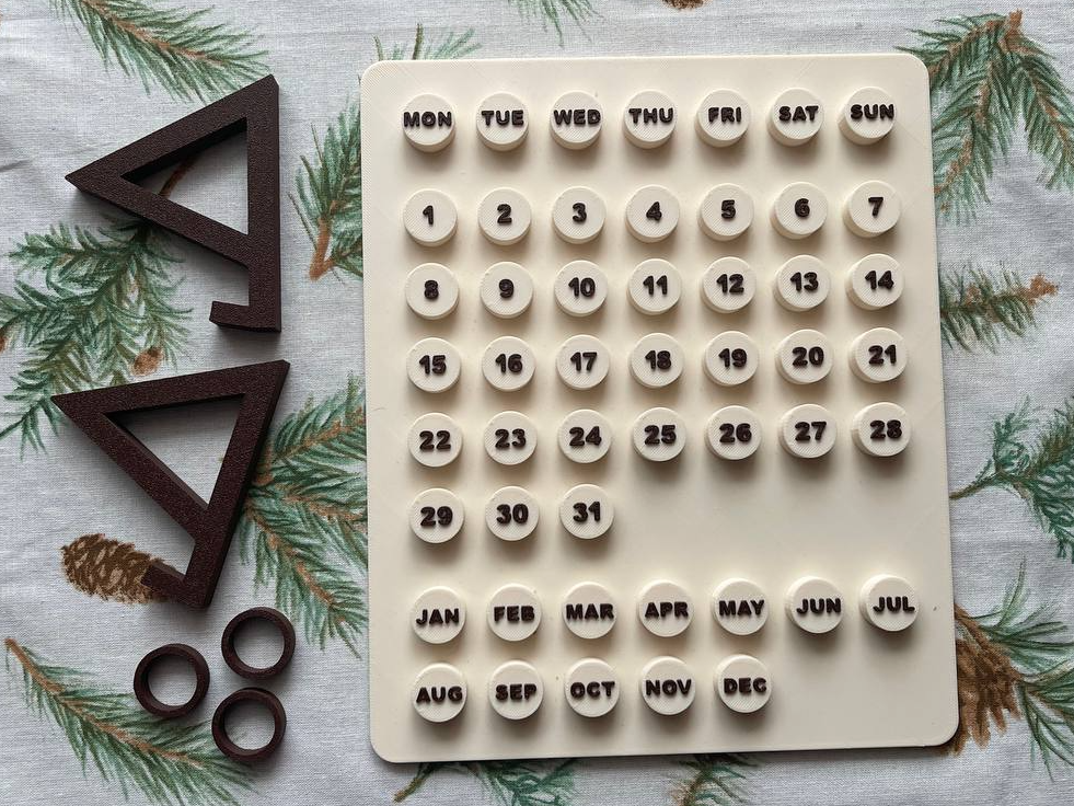 Desk Calendar I Infinity Calendar with stand