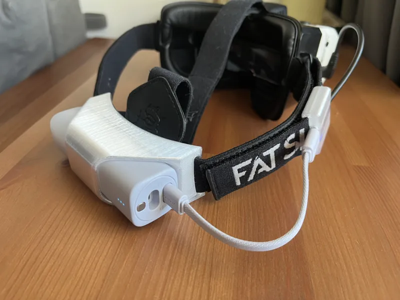 Power Bank Strap Mount for Fat Shark FPV Goggles