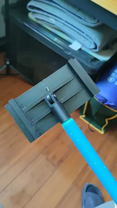 Miniatura 2 do modelo 3D 打磨墙面，万向砂纸架。