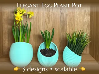 Eggpot – elegant minimalistic plant pot