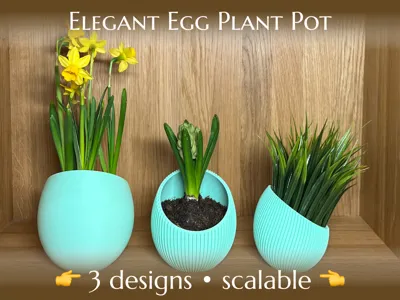 Eggpot – elegant minimalistic plant pot