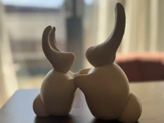 Bunnies Holding Hands