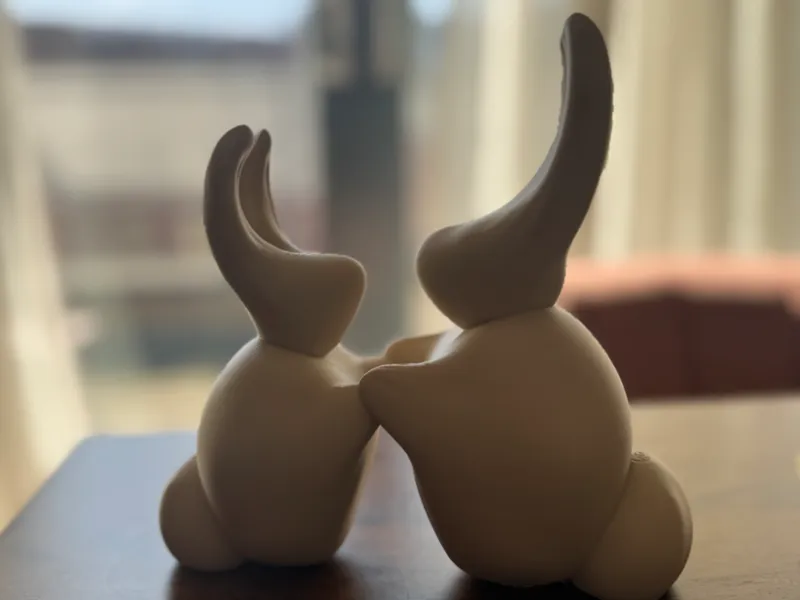 Bunnies Holding Hands