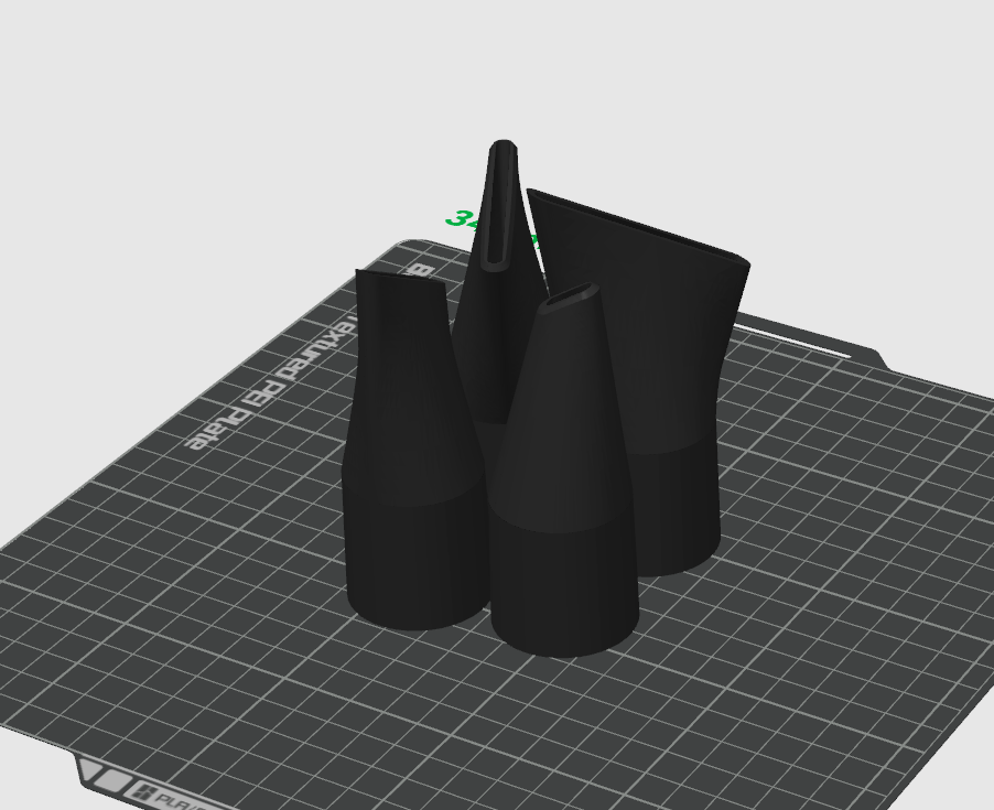 Miniatura 3 do modelo 3D 吸尘器嘴多口适配