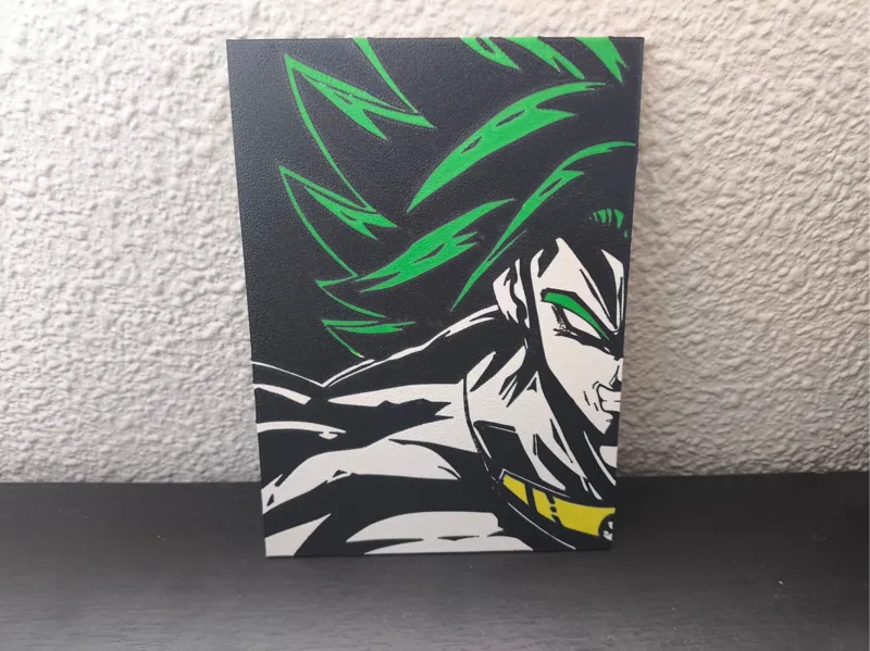 Broly Wallart (canva, dragon ball z)