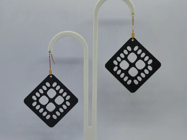 Aretes Rombo Celestial